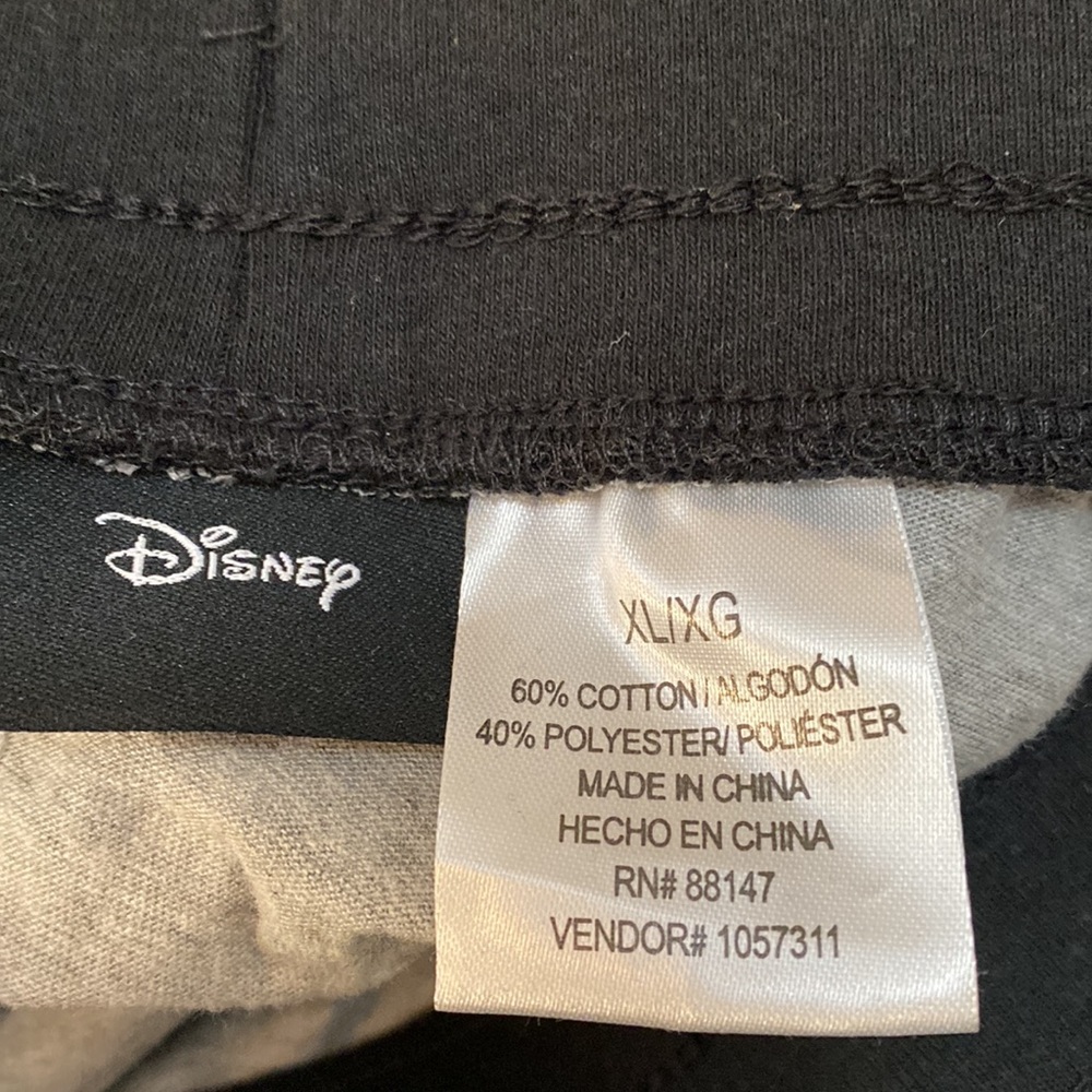 NEW! Mickey Joggers Black & Gray Sz XL - Picture 4 of 4